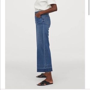 Wide leg jeans culottes